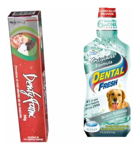 Crema Dental Perros Gatos+ Enjuague Bucal Grande