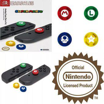 Grips Palancas Hori Nintendo Switch Super Mario 4 Motivo
