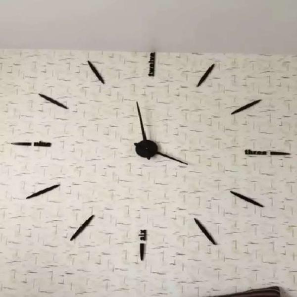 Reloj de pared 3d, tamaño grande 100 x 100 c.m, diseño