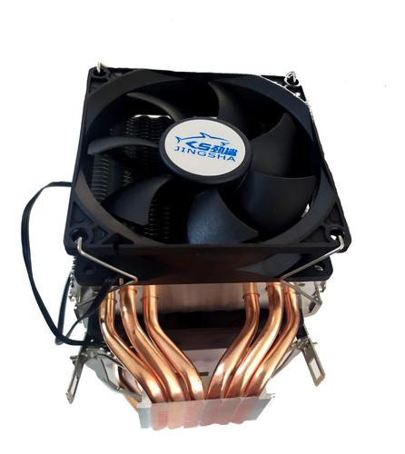Disipador Para Porcesador Cpu Cooler Intel Amd Doble Fan