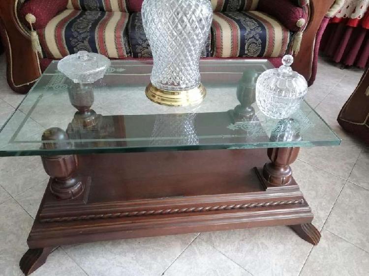 GANGAZO Hermosas mesas en cedro de vidrio con 19 mm