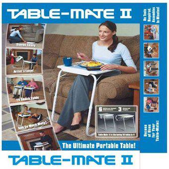Mesa TV Table Mate II Portátil Multiusos Ajustable Plegable