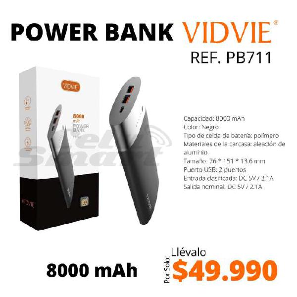 Power Bank Vidvie PB711 8.000mAh