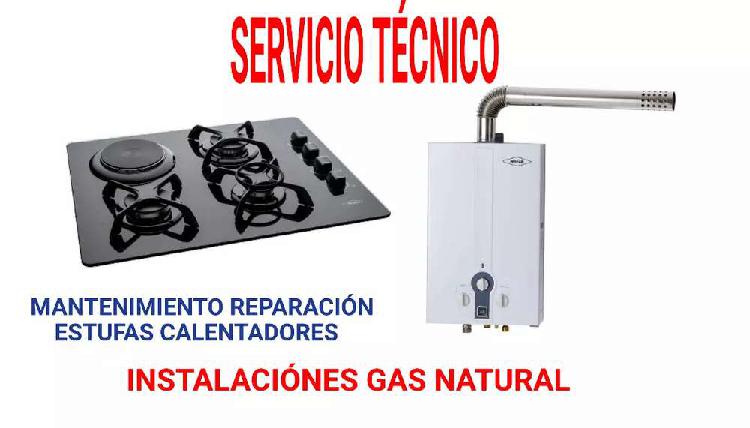 Servicio técnico gas natural, mantenimientos,