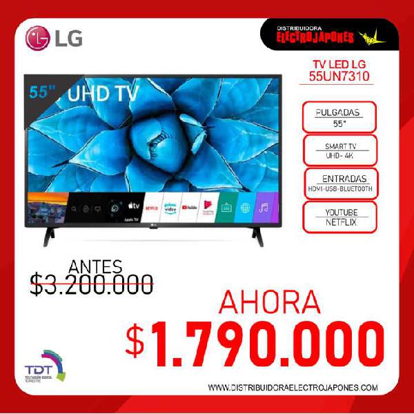 TV LG 55" Pulgadas 138 Cm 55UN7310 LED 4K-UHD Plano Smart TV