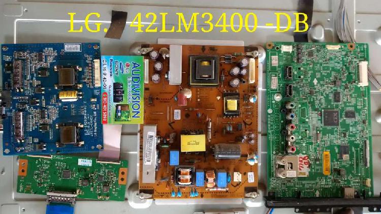 Tarjeta de repuesto LED LG 42LM3400 main t-con fuente