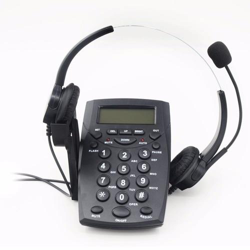 Telefono Diadema Call Center Pbx Dial Pad Pantalla Lcd Ht500