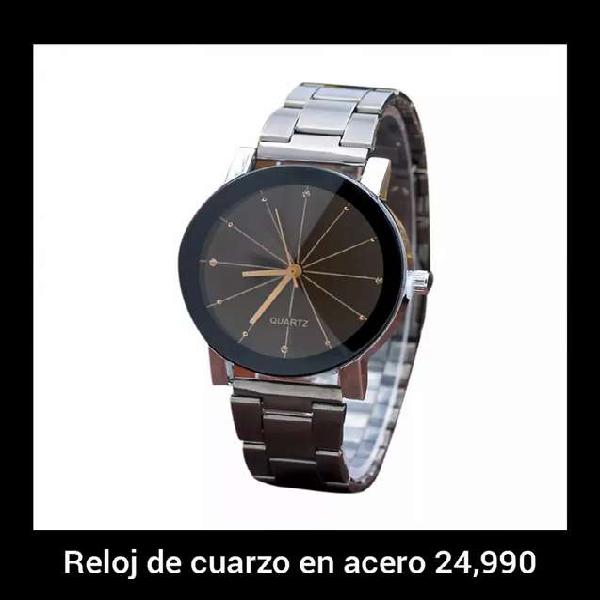 OFERTA! Reloj de cuarzo en acero