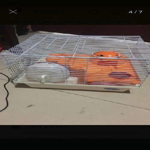 Jaula para hamster dos pisos