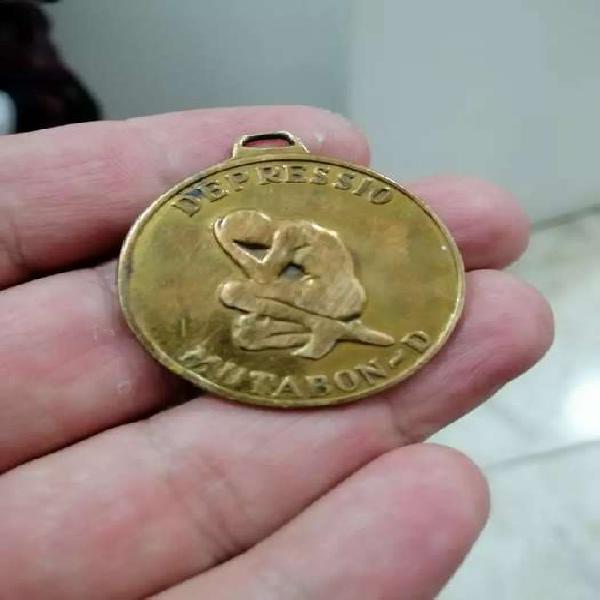 Medalla en Bronce Antigua Espectacular Única