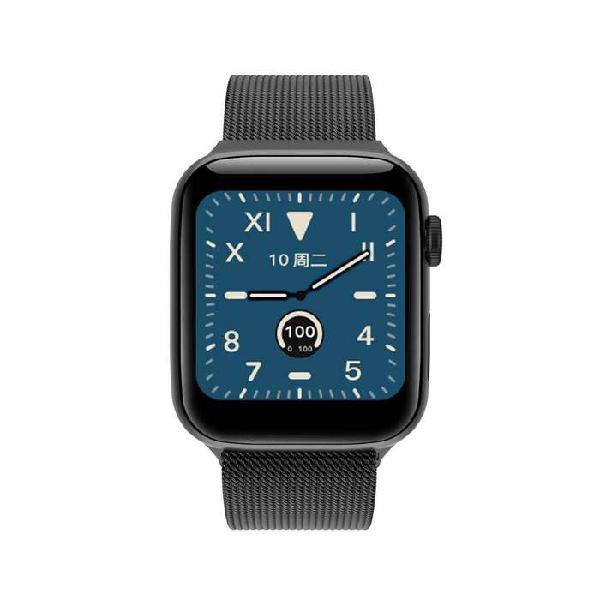 Smartwatch W68 Serie 5 Negro + Pulso Metálico