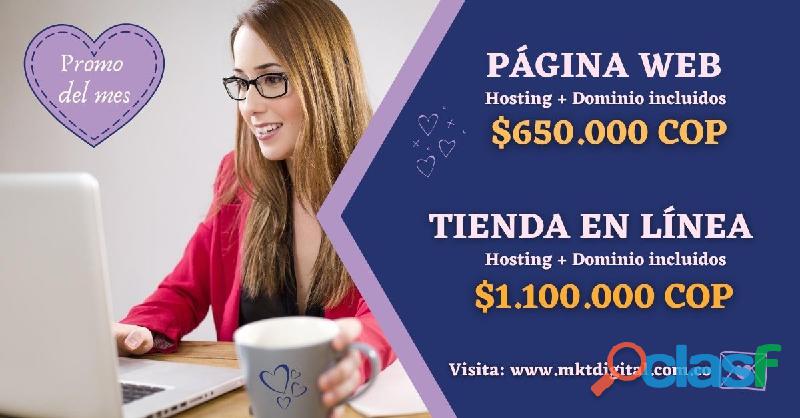 Desarrollo web páginas web y tiendas en línea