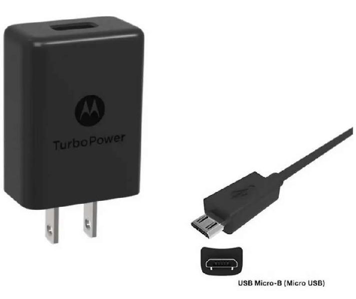 Cargador Motorola Original TurboPower+ Cable miro V8