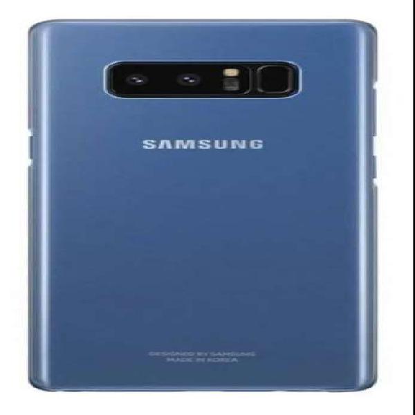 Clear Cover Celular Galaxy Note 8 Azul Transparente Original