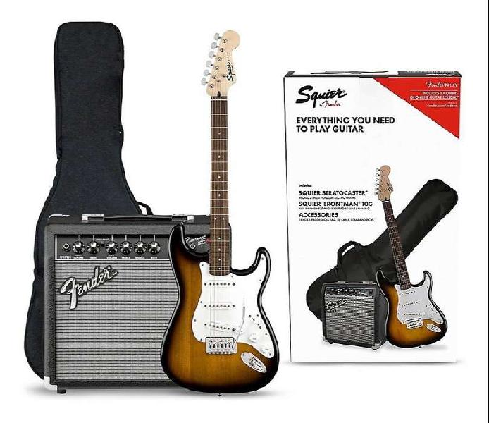 Kit Guitarra Stratocaster Fender Squier Accesorios Combopack