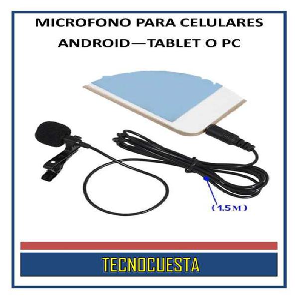 MICROFONO PARA CELULARES ANDROID - TABLET O COMPUTADORES