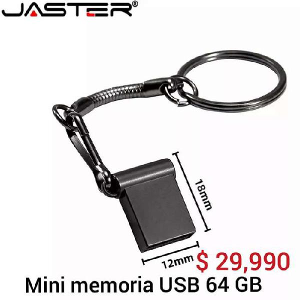 Memoria mini USB de 32 Gb y 64 Gb