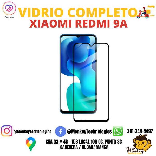 CRISTAL PROTECTOR VIDRIO COMPLETO PARA XIAOMI REDMI 9/9A/9S