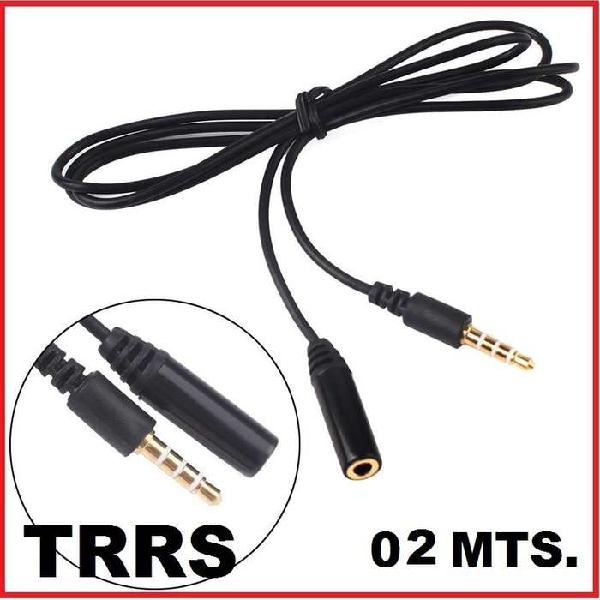 Cable Extension Trrs Microfono Audifonos 02 Mts Hembramacho