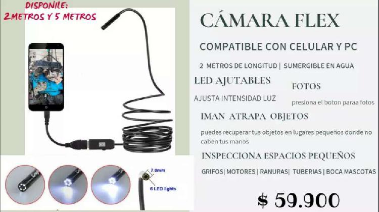 Cámara flex compatible con celular y pc