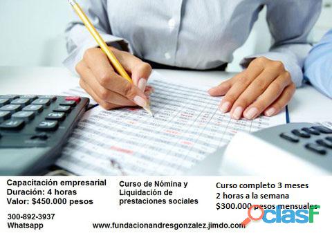 Curso de nomina y liquidación de prestaciones sociales