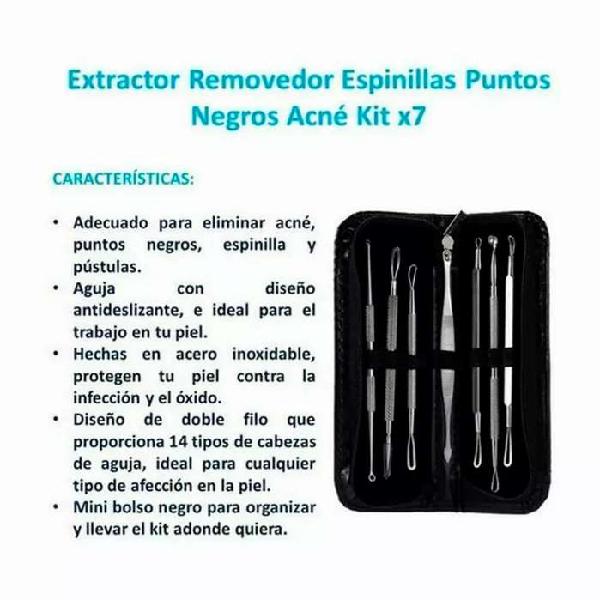 Extractor de espinillas en acero inoxidable