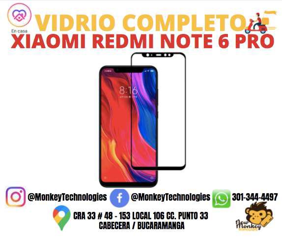 NOTE 6 PRO VIDRIO COMPLETO PARA XIAOMI