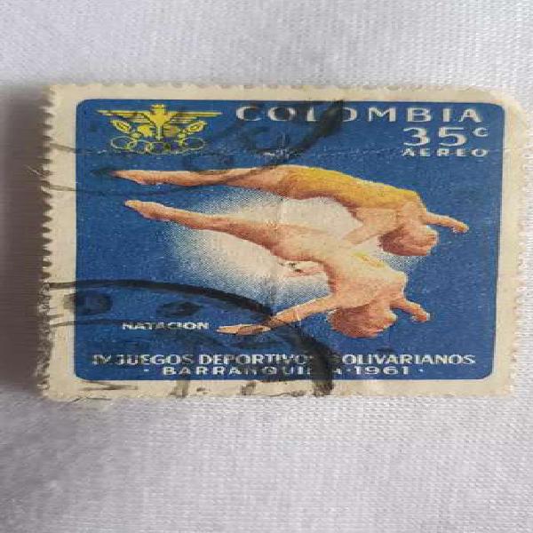 Vendo estampilla de colombia 1961