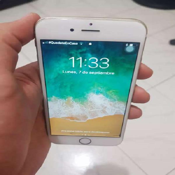 Iphone 6 blanco con dorado