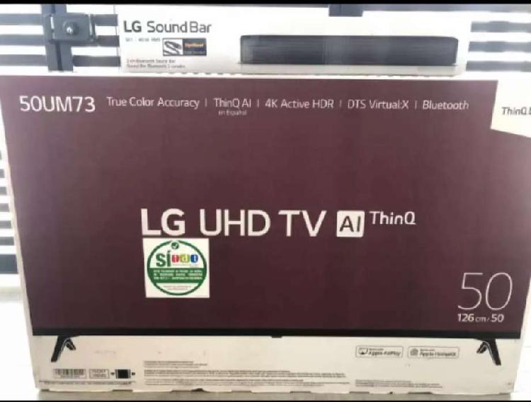 OFERTA! Combo TV LG 4k modelo 2020 + Barra de sonido Sk1