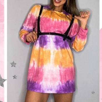 Hermoso vestido con arnes
