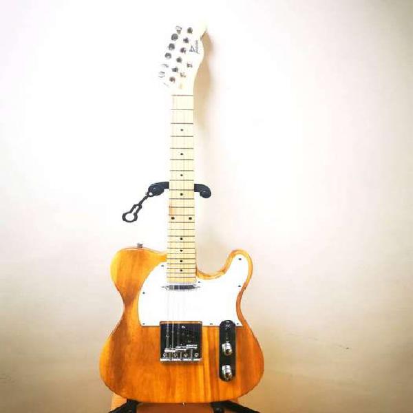 Guitarra eléctrica Telecaster color madera Persian, nueva