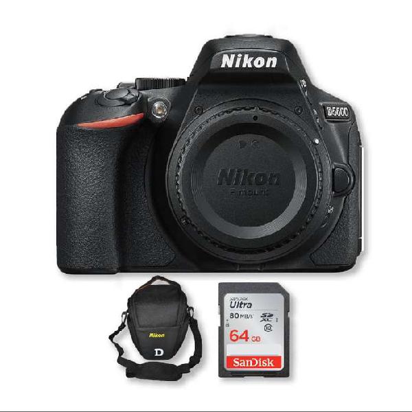 Nikon D5600 Sólo Cuerpo Incluye Memoria 64gb + Bolso