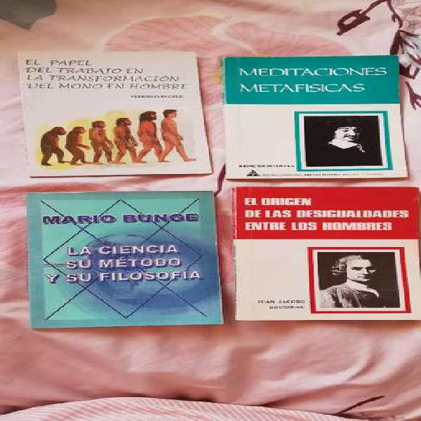 Se venden 4 libros de filosofía en perfecto estado