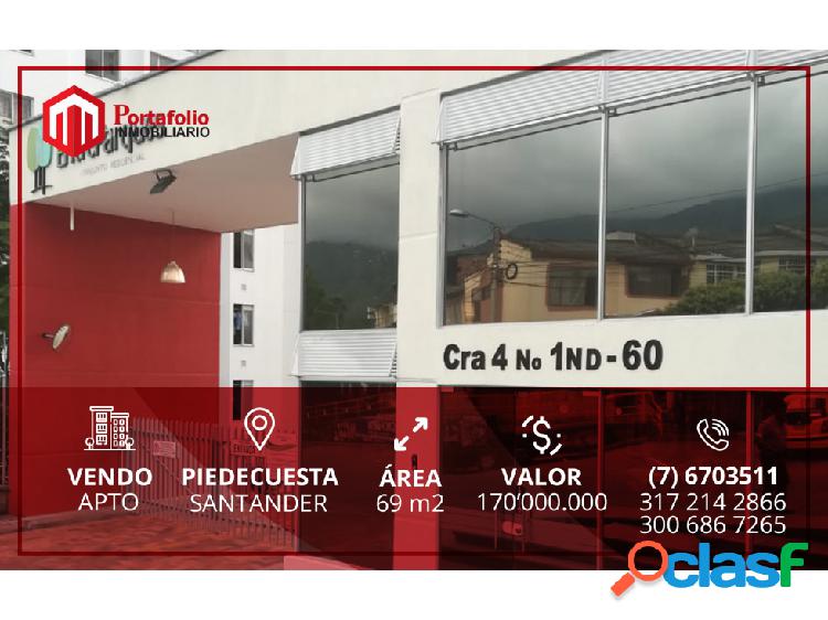 VENDO APARTAMENTO PIEDECUESTA