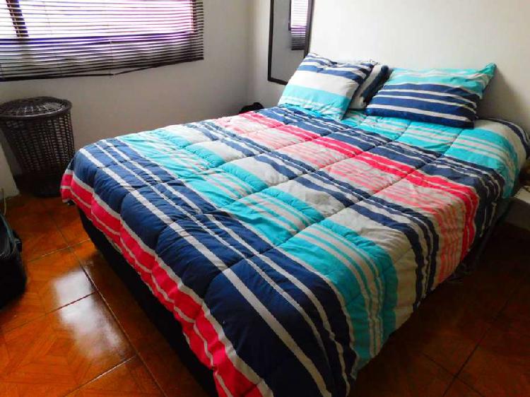 Base cama y colchón doble