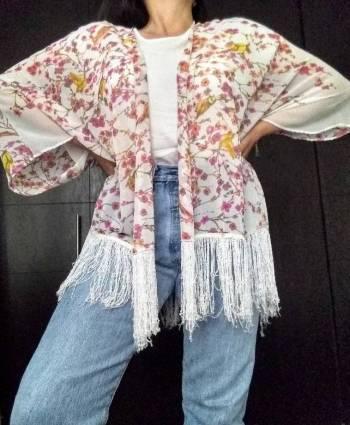 KIMONO CON FLECOS BOHO