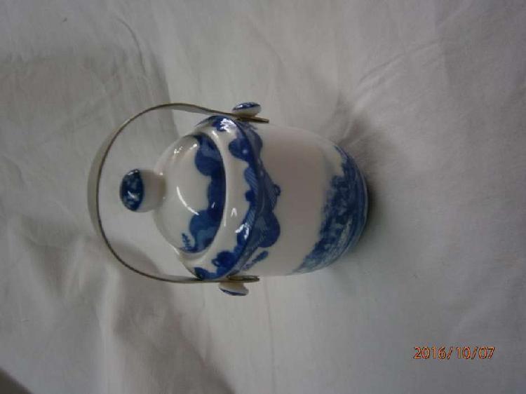 Potiche porcelana pintado azul marca Blue Collection BC