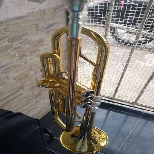 Trompeta Yamaha Ytr2330 dorada con estuche y boquilla 11B4