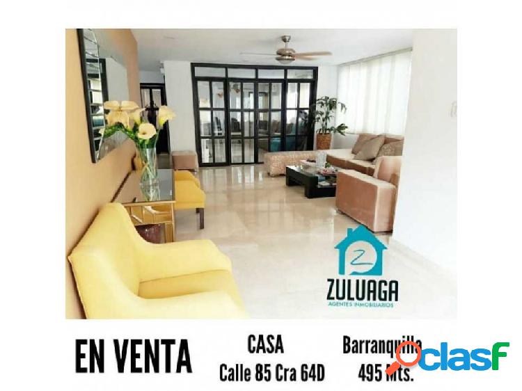 En Venta Casa en Barranquilla, sector exclusivo Barrio