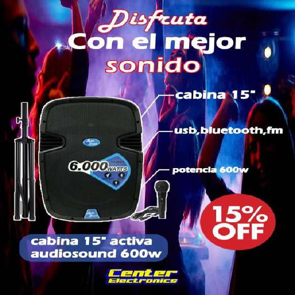 CABINAS DE SONIDO AUDIO SOUND 15 PULGADAS