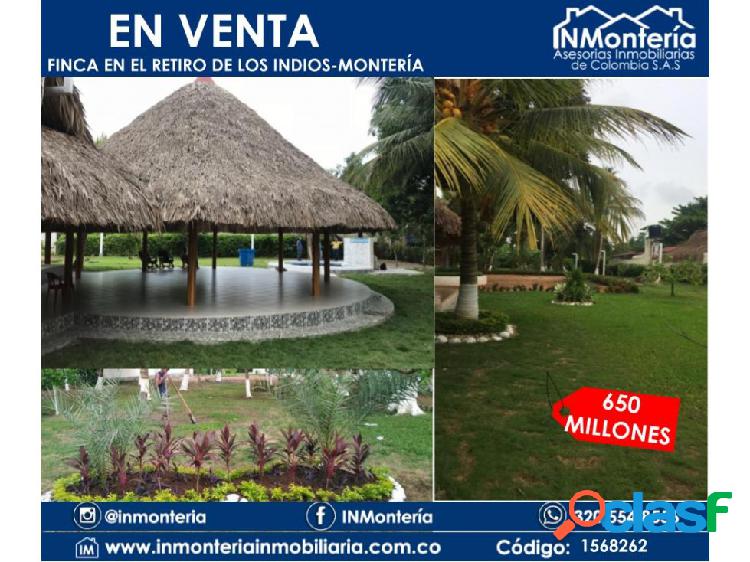 SE VENDE CASA FINCA POR EL RETIRO DE LOS INDIOS