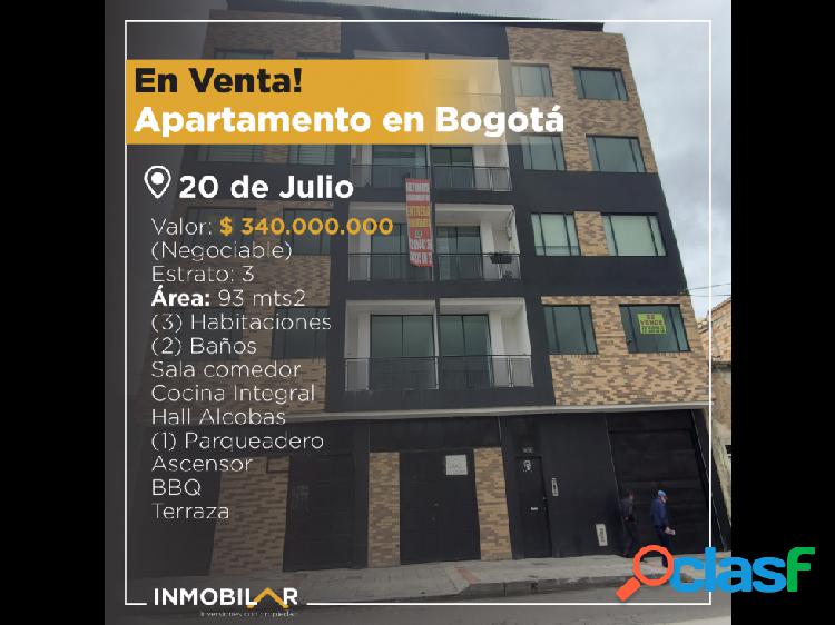 En venta!, Apartamento en Bogotá- 20 de Julio