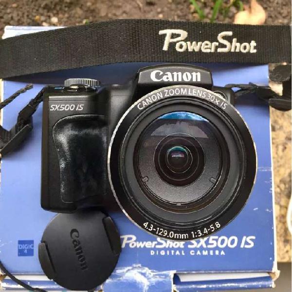 Cámara Canon PowerShot 16 MP SX500 IS- 30X