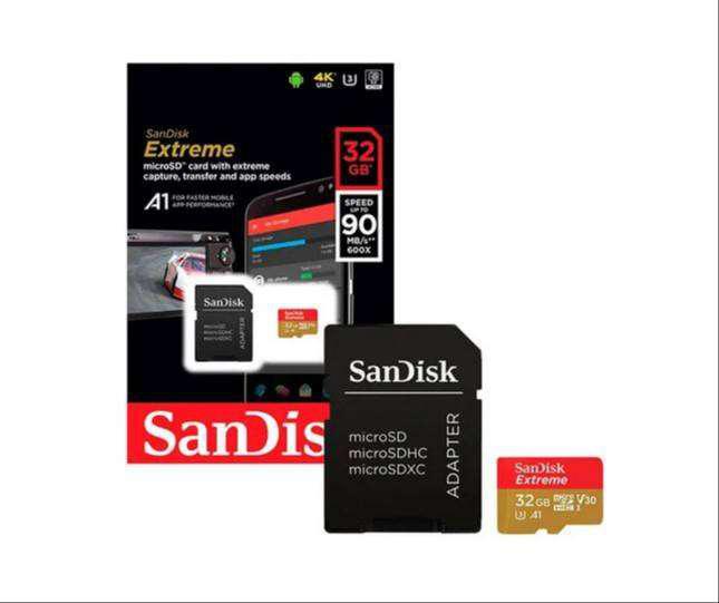 Memoria Micro Sd Sandisk Extreme De 32gb Ultra Hd A1 - U3