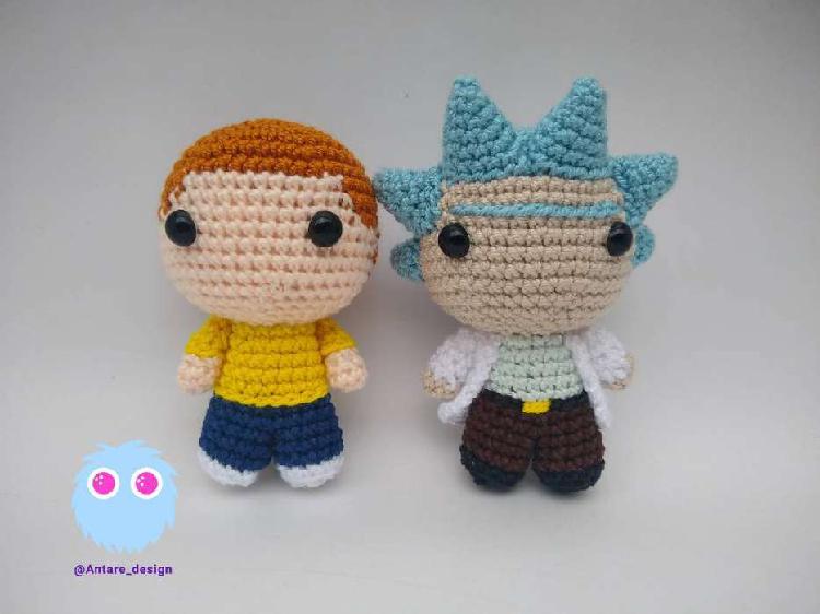 Rick y Morty amigurumi