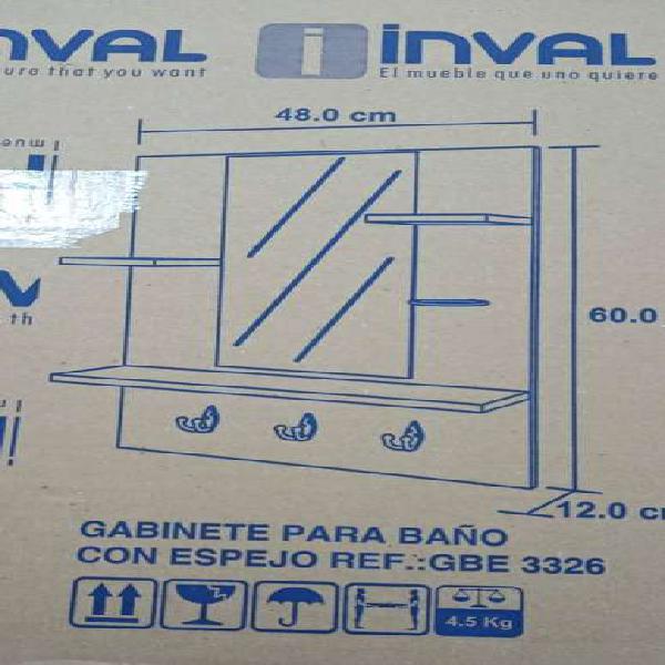 Venta de gabinete para baño con espejo (nuevo)