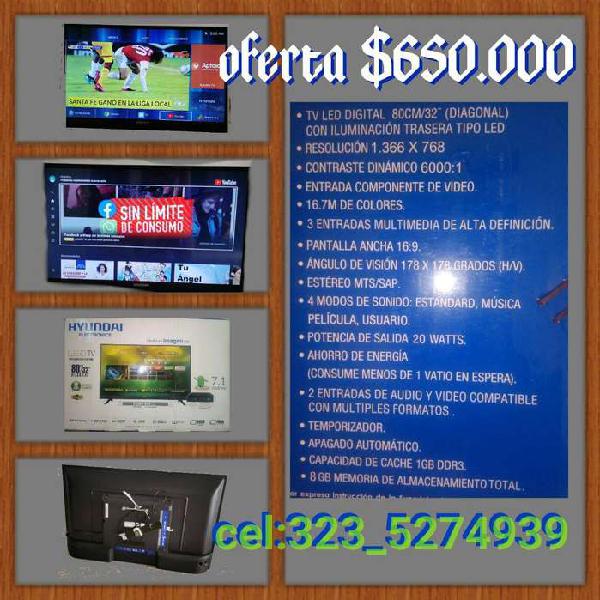 vendo tv hyundai smart tv oferta 650