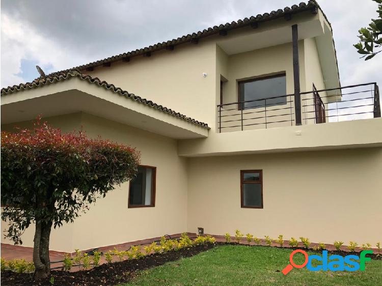 ARRIENDO CASA CAMPESTRE EN LA CALERA -CONJUNTO CERRADO