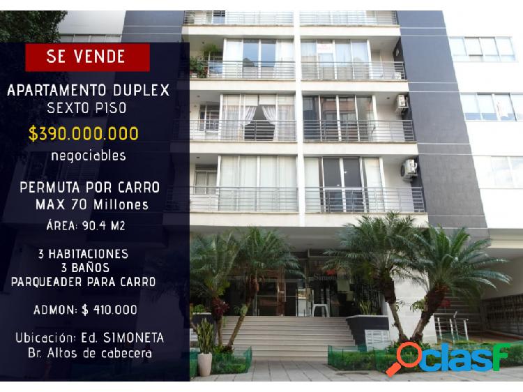 Venta Apartamento Duplex en Bucaramanga Br. Altos de